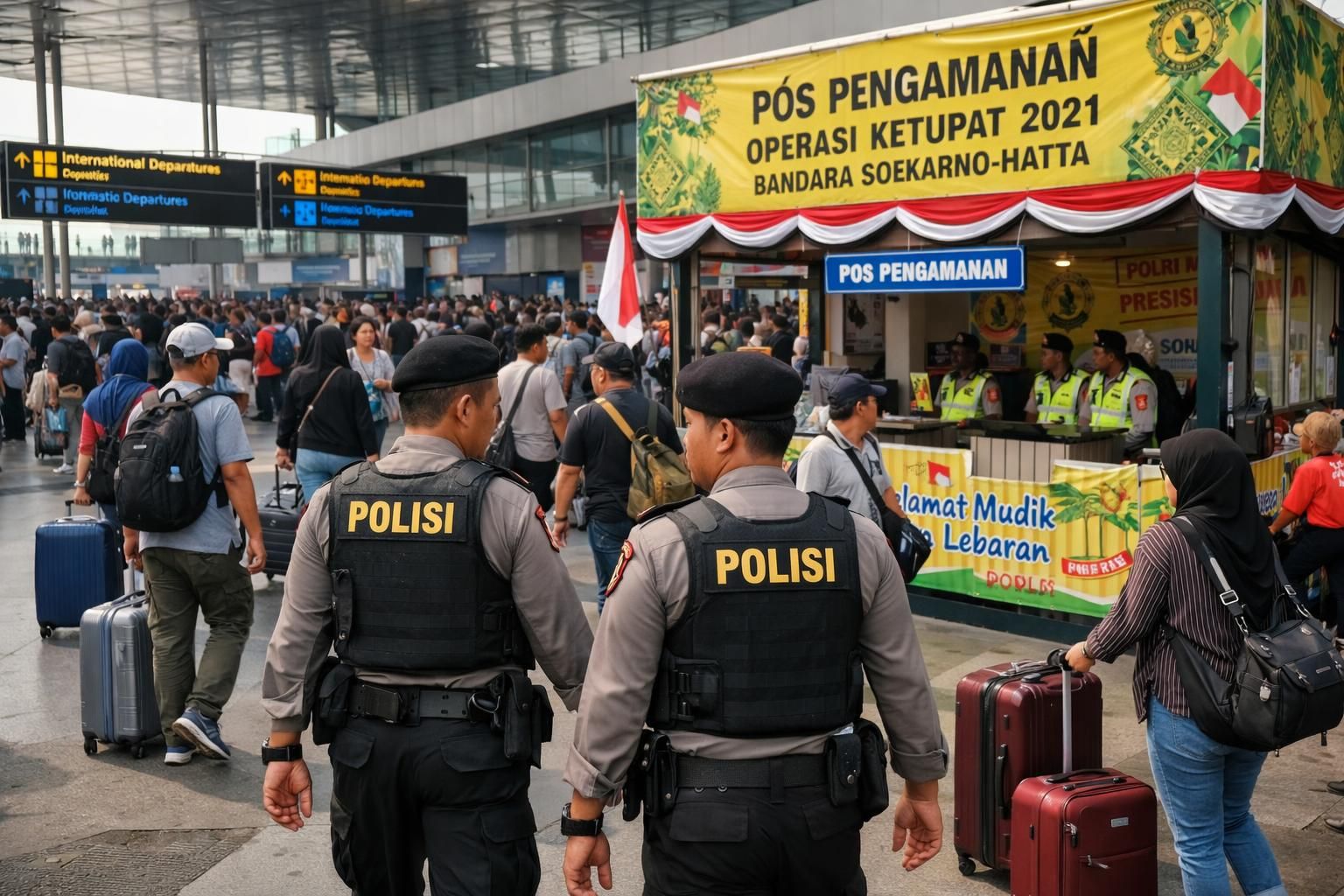 bandara soekarno-hatta memperketat pengamanan untuk menghadapi lonjakan perjalanan nasional di tangerang, memastikan keselamatan dan kenyamanan penumpang.