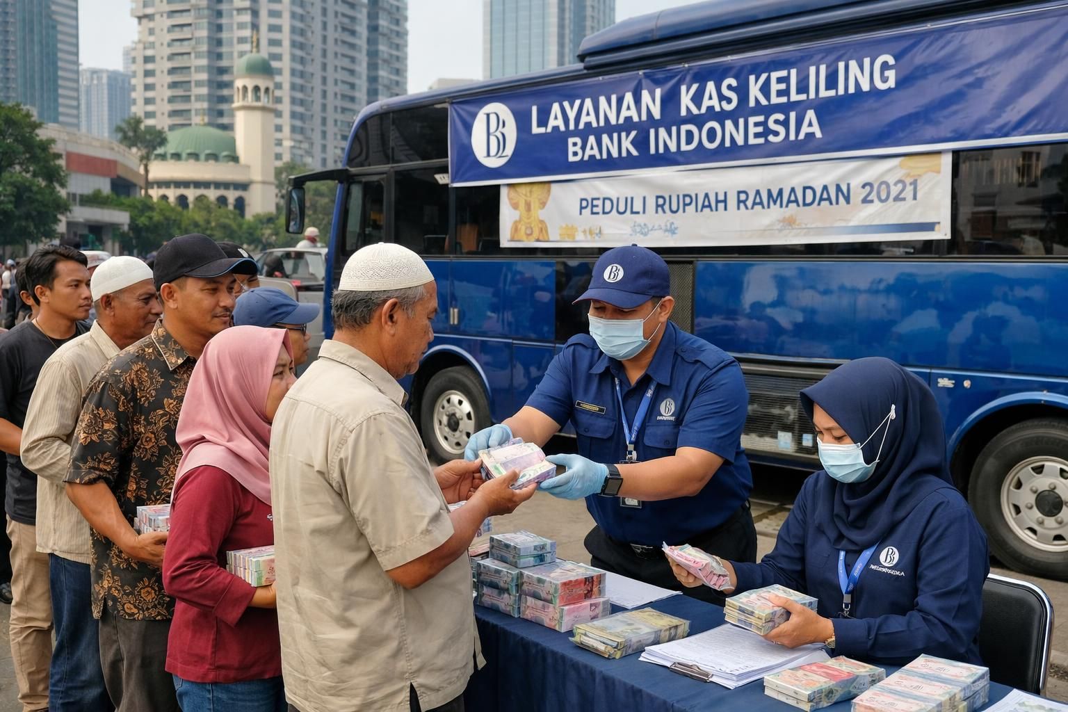 bank indonesia menyiapkan rp185,6 triliun uang tunai untuk memastikan kelancaran kebutuhan ekonomi selama ramadan 2026.