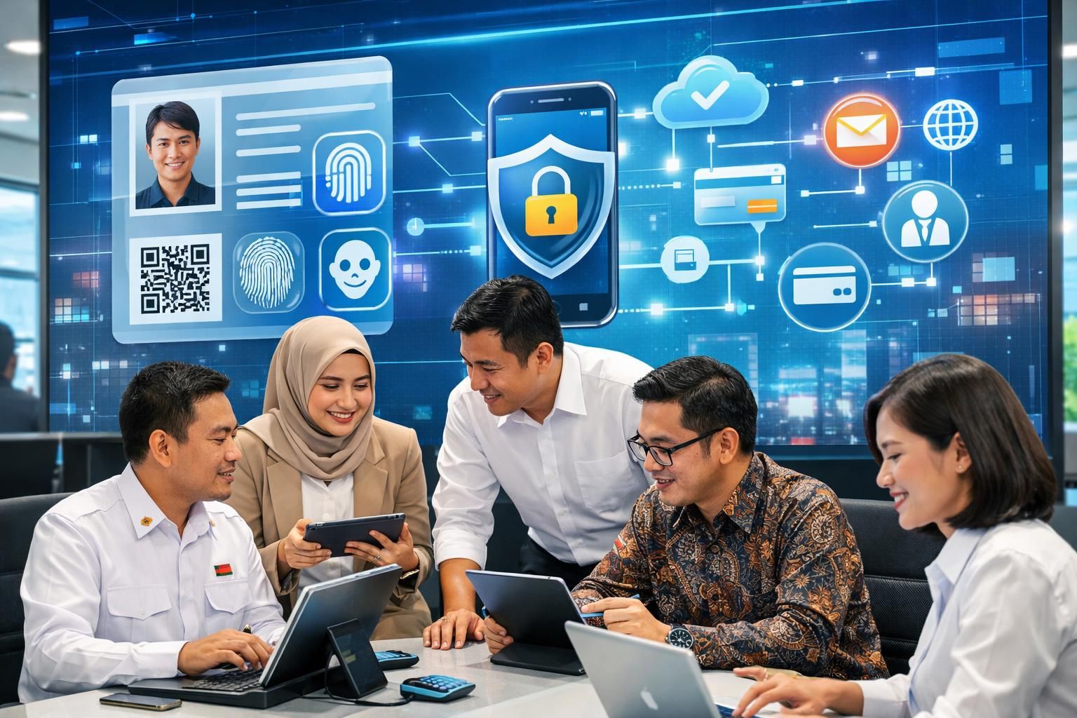 pemerintah indonesia mempercepat implementasi identitas digital nasional dengan aplikasi ina digital, memudahkan akses layanan publik secara aman dan efisien.