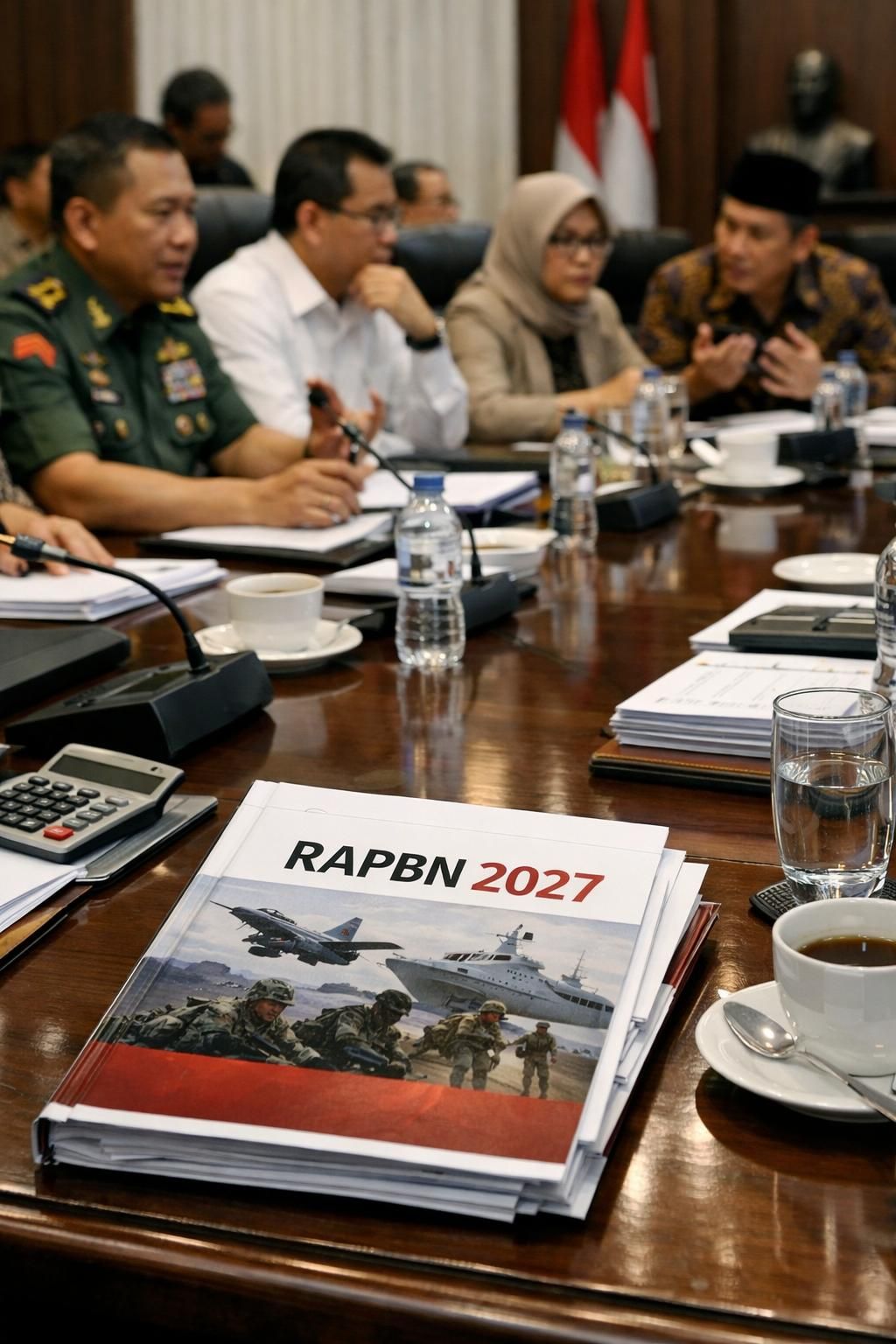 pemerintah indonesia mengumumkan peningkatan anggaran pertahanan dalam rapbn 2027 di jakarta untuk memperkuat keamanan nasional dan modernisasi alat utama sistem senjata.