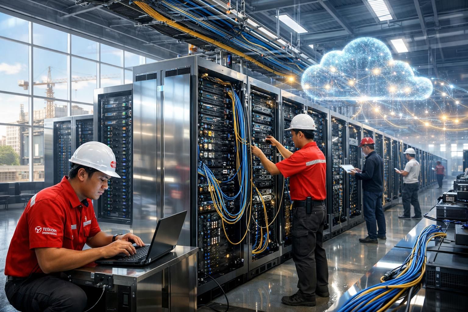 telkom indonesia memperluas jaringan pusat data hyperscale untuk mendukung pertumbuhan layanan cloud nasional yang cepat dan handal.