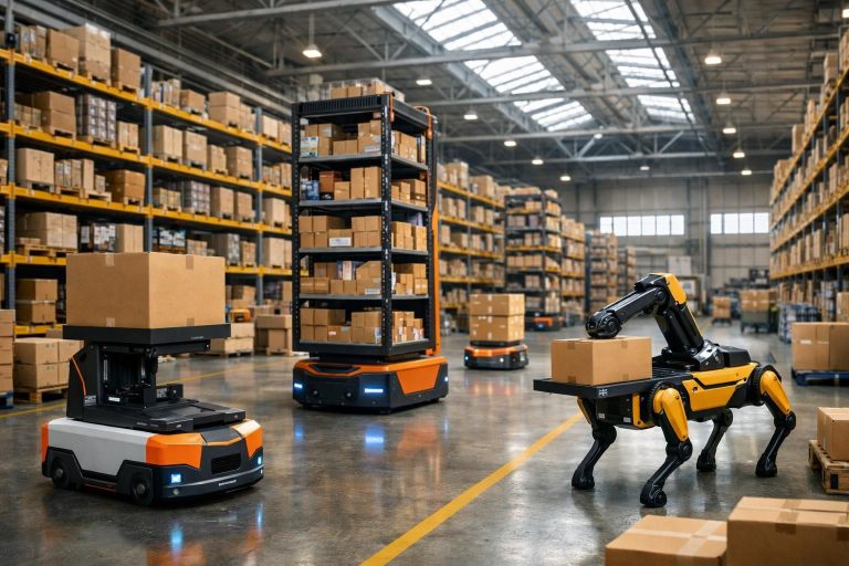 amazon memperluas penggunaan teknologi robotika canggih untuk meningkatkan efisiensi dan kecepatan operasional di gudang distribusi mereka.