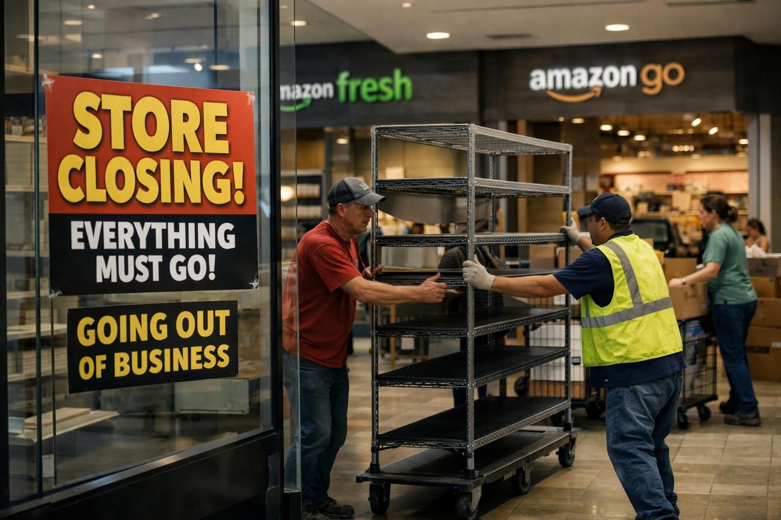 amazon menutup semua toko fisik fresh dan go untuk fokus mengembangkan bisnis e-commerce yang lebih efisien dan modern.