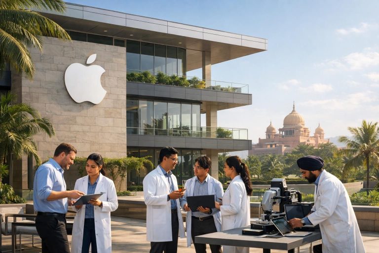 apple mengumumkan pembukaan pusat penelitian baru di india untuk memperluas operasinya, meningkatkan inovasi dan memperkuat kehadiran di pasar asia selatan.