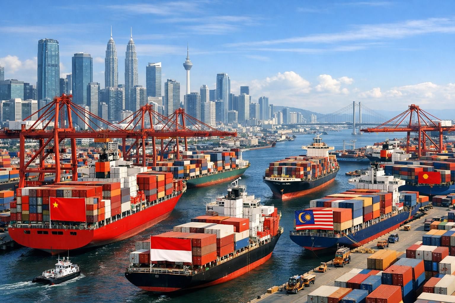 china memperkuat hubungan perdagangan dengan negara-negara asia tenggara untuk meningkatkan kerjasama ekonomi dan memperkuat stabilitas regional.