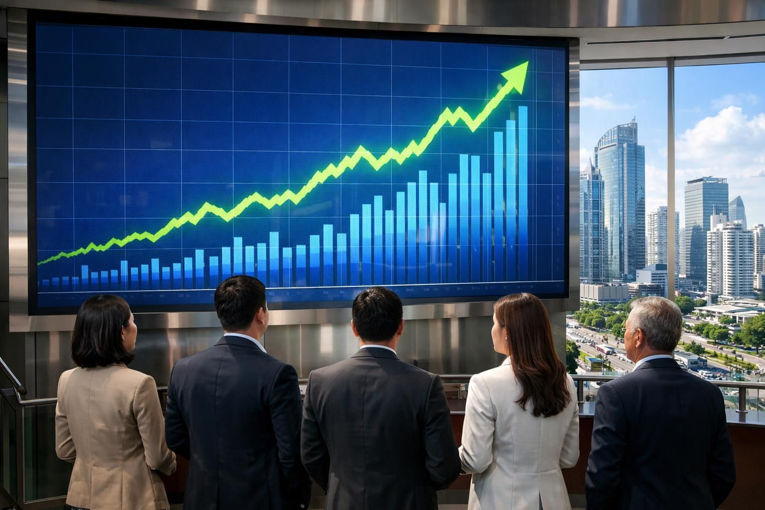 indeks saham indonesia mengalami kenaikan signifikan dengan kapitalisasi pasar mencapai rp14.889 triliun, mencerminkan pertumbuhan ekonomi yang positif dan sentimen investor yang kuat.