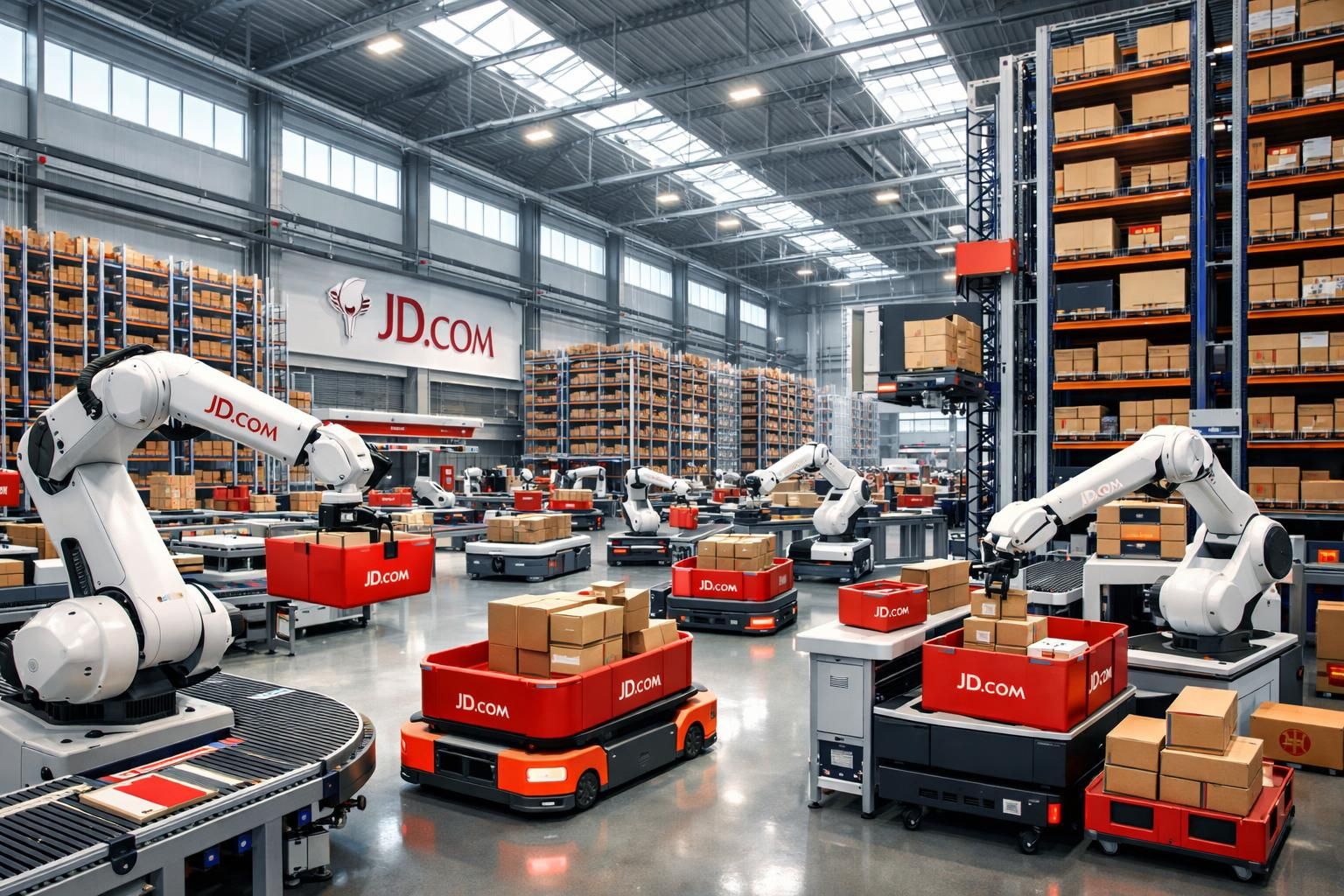 jd.com meningkatkan investasi dalam otomatisasi gudang guna mempercepat pertumbuhan e-commerce dan meningkatkan efisiensi operasional.