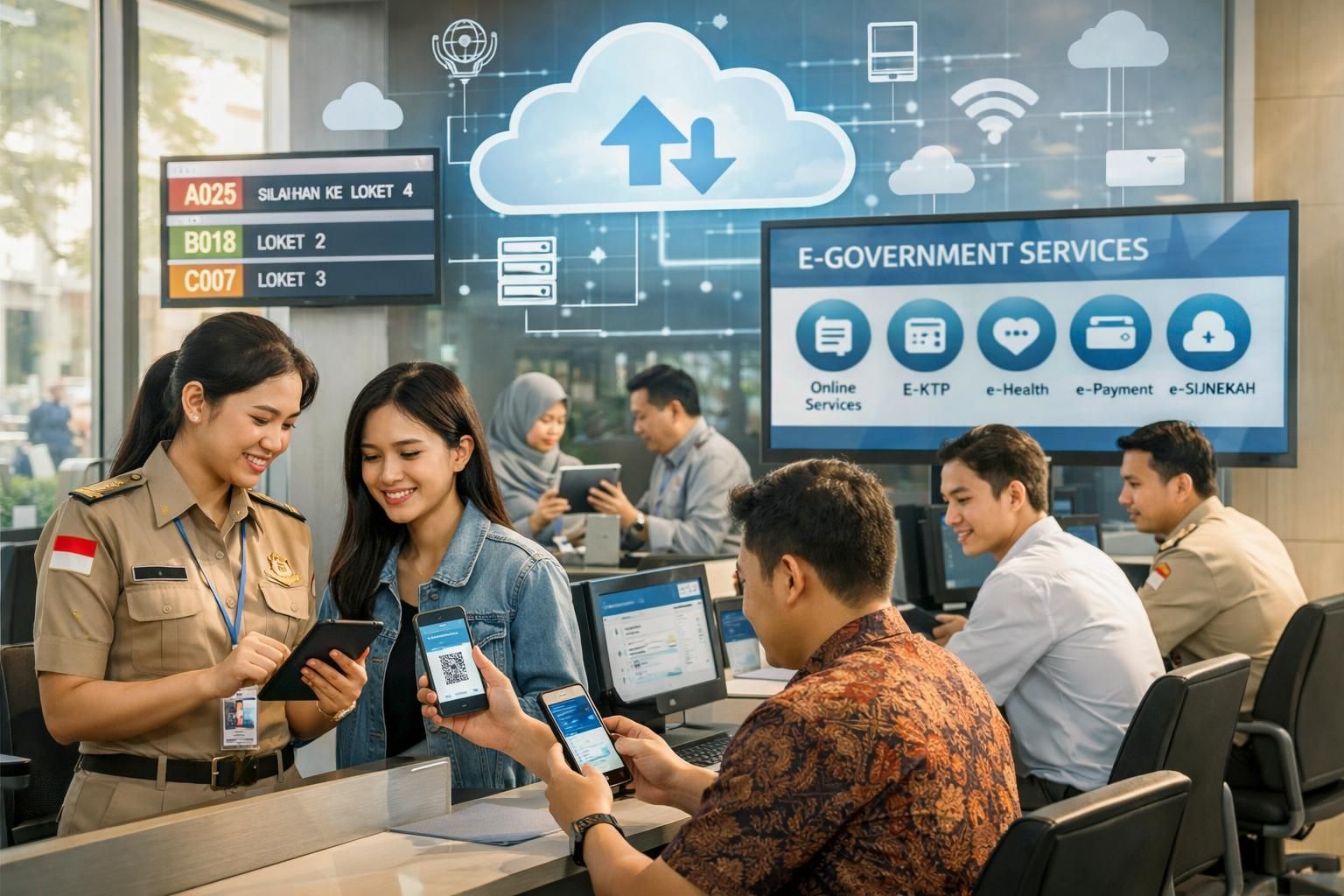 pemerintah indonesia mempercepat transformasi digital sektor publik dengan mengadopsi sistem berbasis cloud untuk meningkatkan efisiensi dan pelayanan kepada masyarakat.