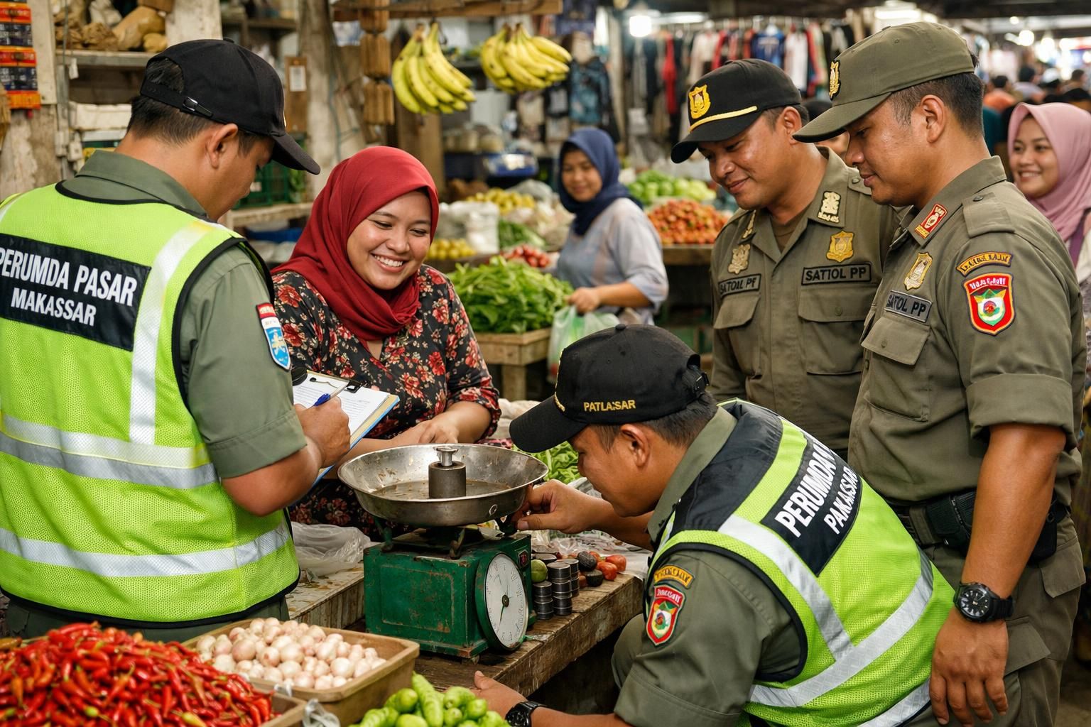 pemerintah kota makassar meningkatkan pengawasan harga bahan pokok di pasar tradisional untuk menjaga kestabilan harga dan melindungi konsumen.