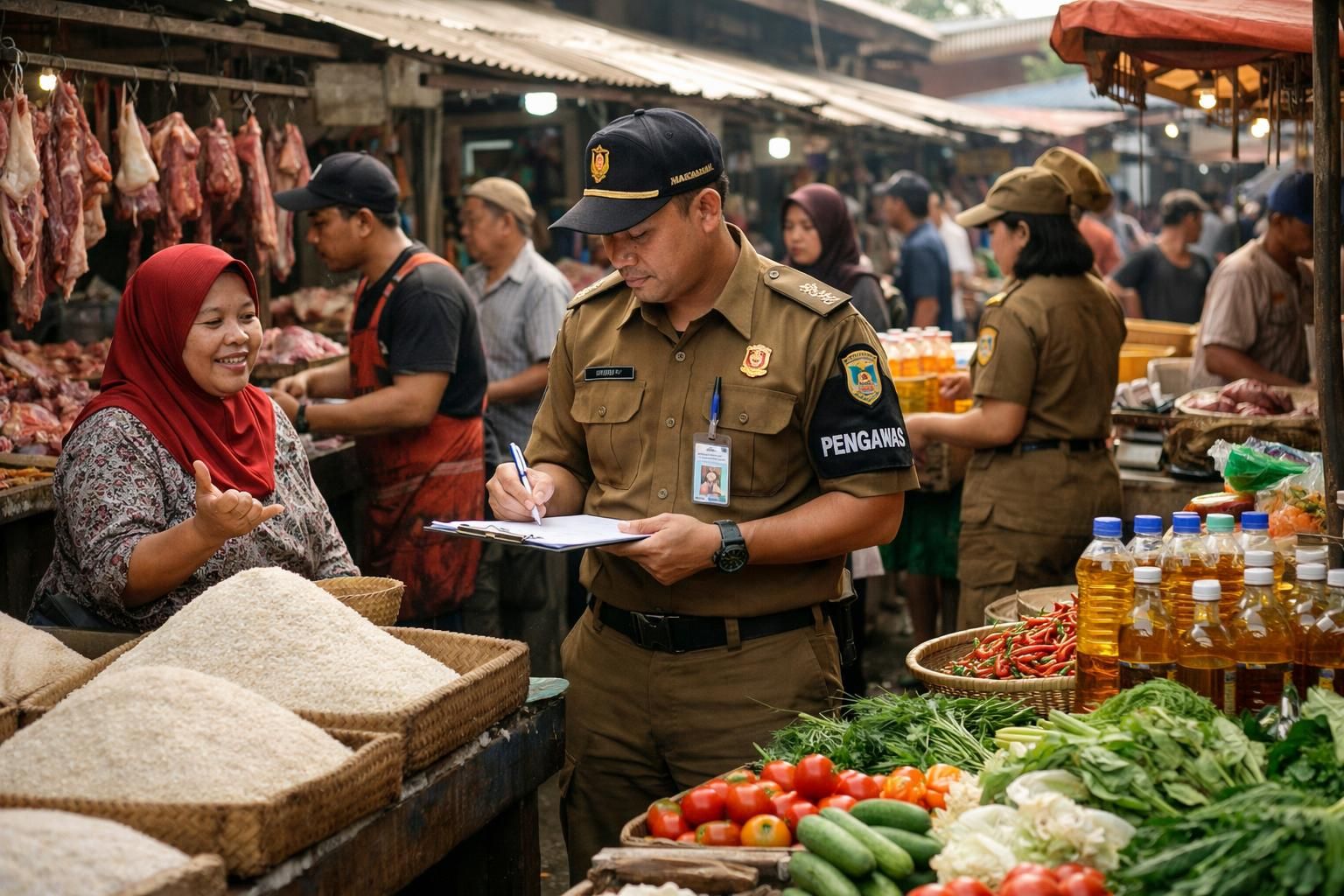 pemerintah kota makassar meningkatkan pengawasan harga bahan pokok di pasar tradisional untuk memastikan kestabilan harga dan melindungi konsumen.