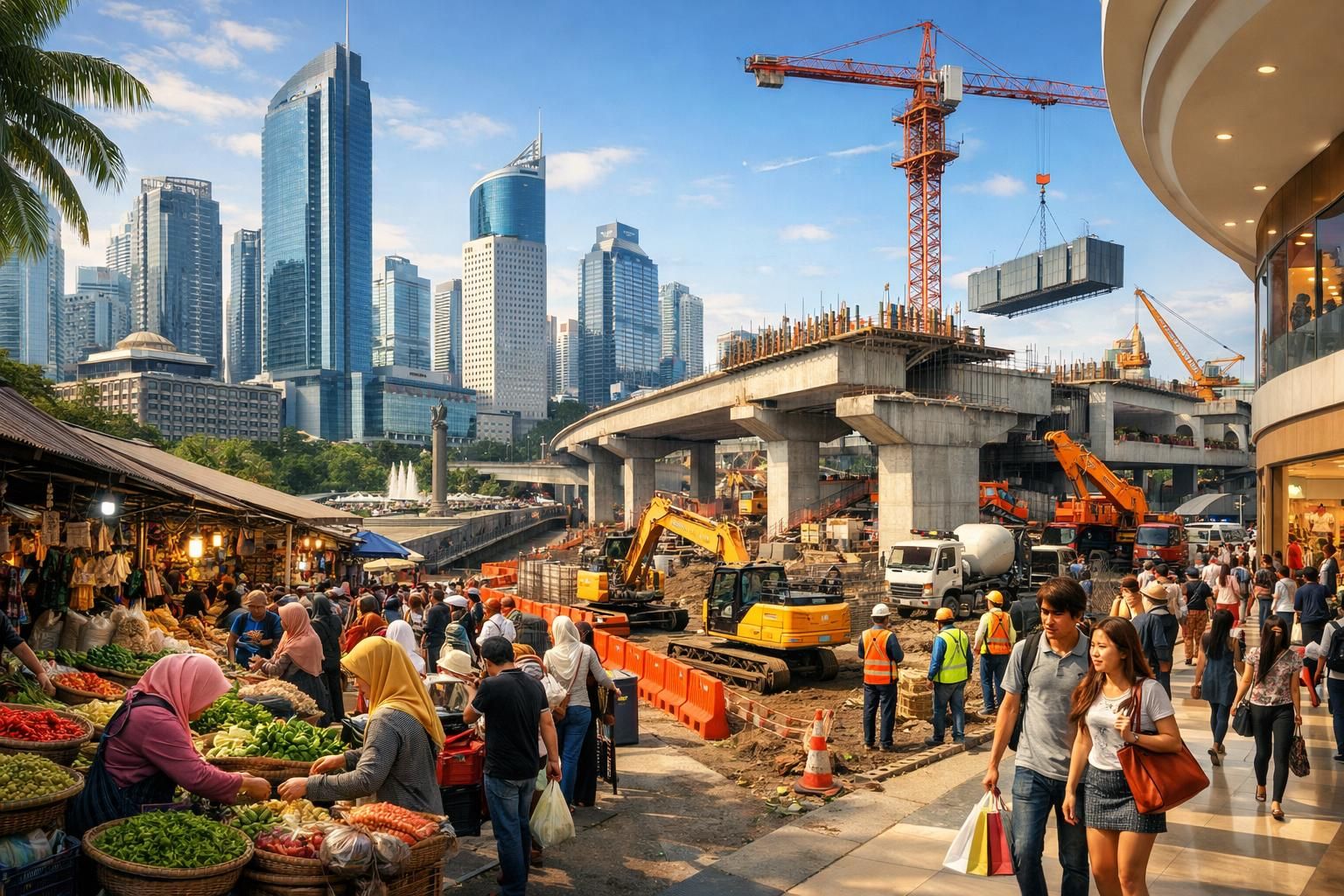 pertumbuhan ekonomi indonesia kuat berkat peningkatan konsumsi domestik dan investasi pemerintah yang berkelanjutan, mendorong kemajuan dan stabilitas ekonomi nasional.