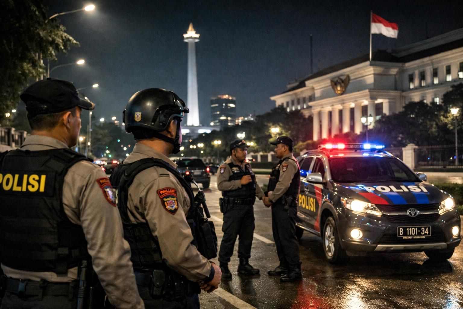 polisi jakarta meningkatkan pengamanan di pusat pemerintahan nasional untuk memastikan keamanan dan ketertiban tetap terjaga dengan optimal.