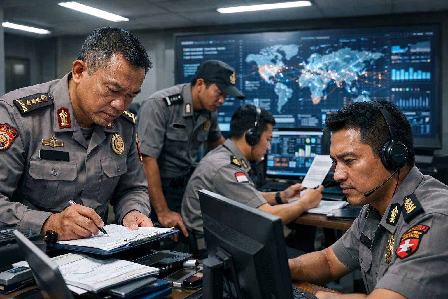 polisi sedang menyelidiki jaringan penipuan online lintas provinsi yang beroperasi dari medan, untuk mengungkap dan menangkap pelaku kejahatan tersebut.