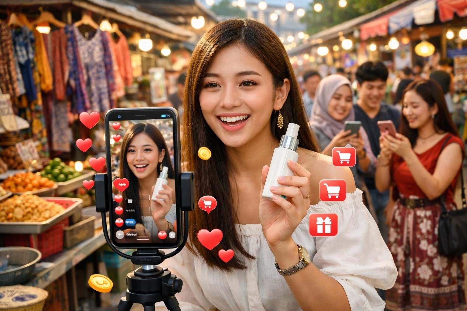 tiktok shop memperkuat integrasi live commerce untuk mendorong peningkatan penjualan di pasar asia tenggara dengan pengalaman belanja yang lebih interaktif dan menarik.